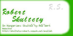 robert skultety business card